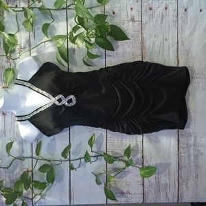 Little Black Dress with Rhinestone Details Size Medium